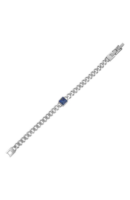 Geoffrey Beene Semiprecious Stone Curb Chain Bracelet
