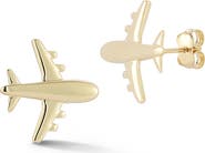 Ember Fine Jewelry <p>14K Gold Airplane Stud Earrings</p>