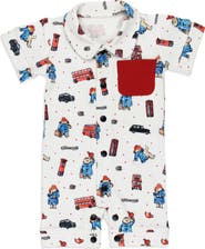 L'ovedbaby x Paddington Bear™ Sleeveless Organic Cotton Pocket Romper