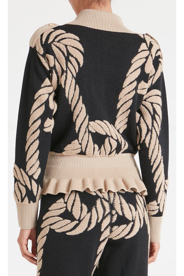 Rope Knit Jacket, Alternate, color, Black