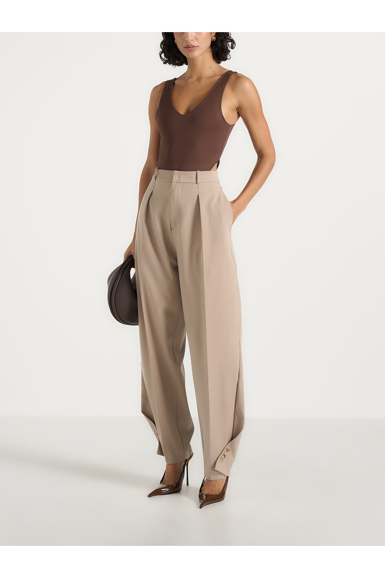 Sophie Twist Leg Tailored Pants, Main, color, Beige