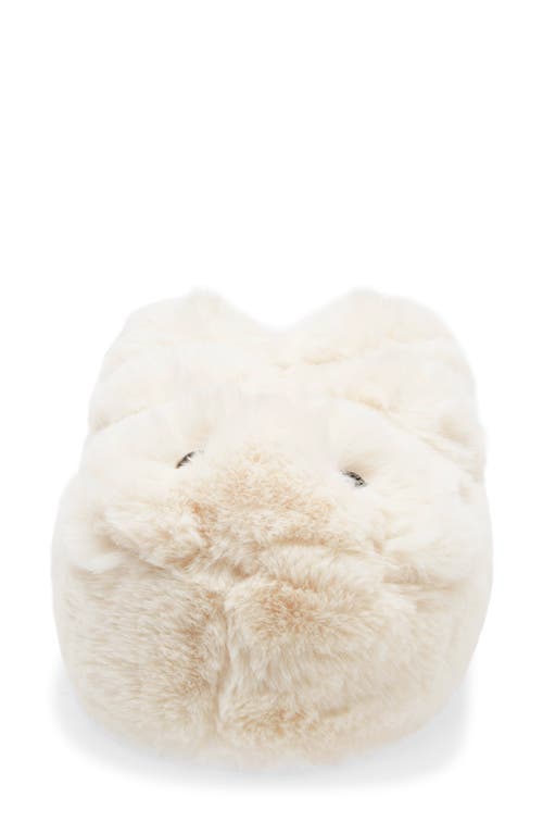Skims Teddy Bear Slipper In White