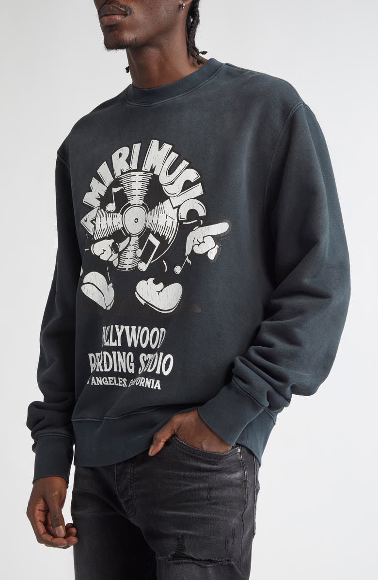 AMIRI Music Record Graphic Sweatshirt, Alternate, color, 