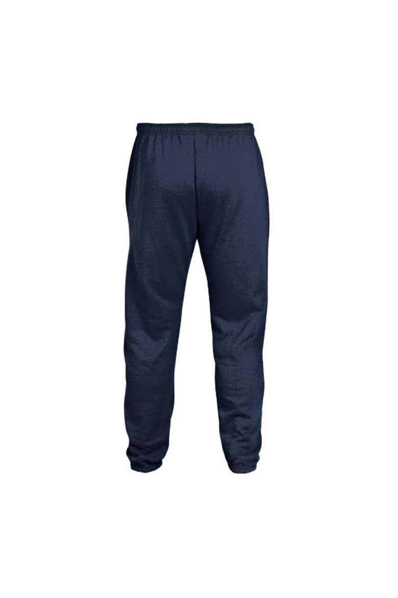 Men's Champion  Navy North Carolina Tar Heels Powerblend Banded Fleece Sweatpants, Alternate, color, Navy