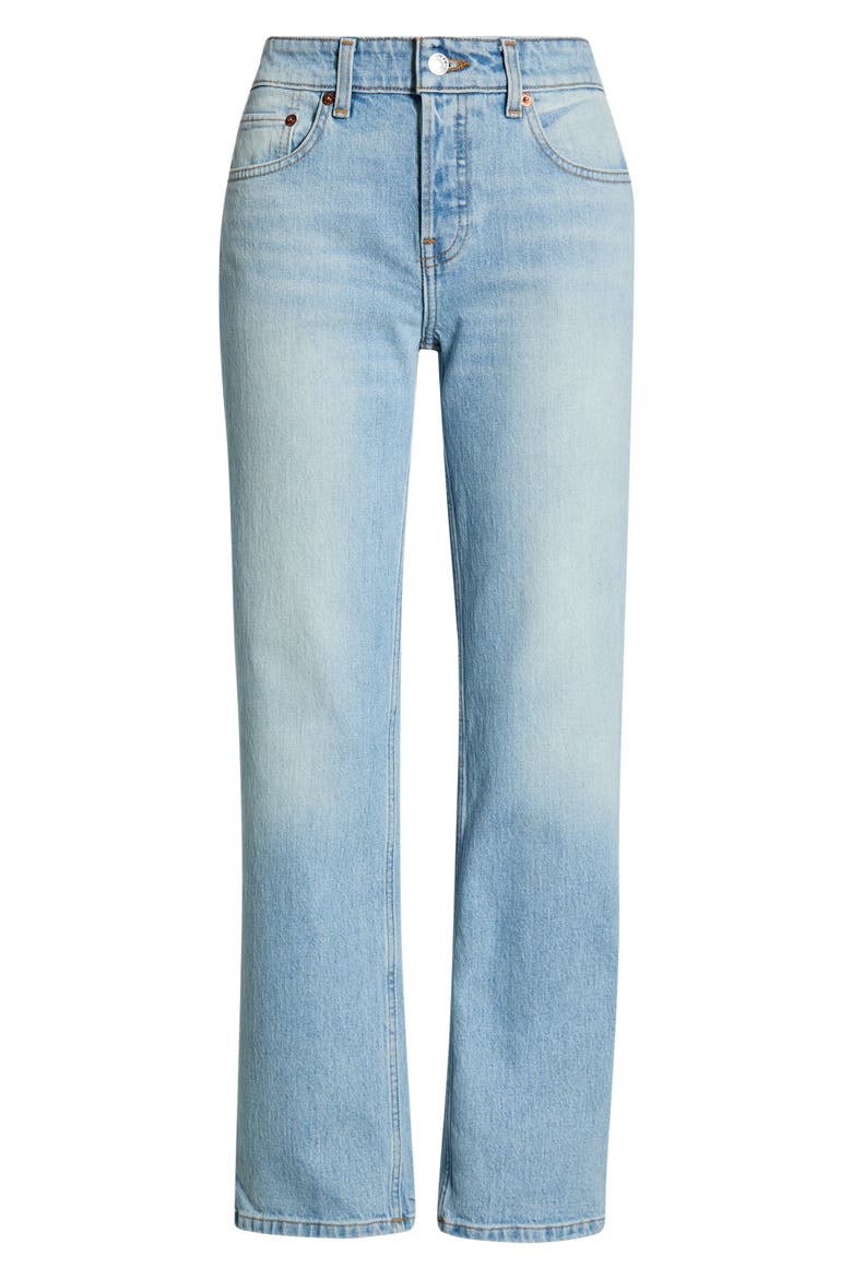 Slim Straight Crop Jeans, Alternate, color, SILVER SPRINGS