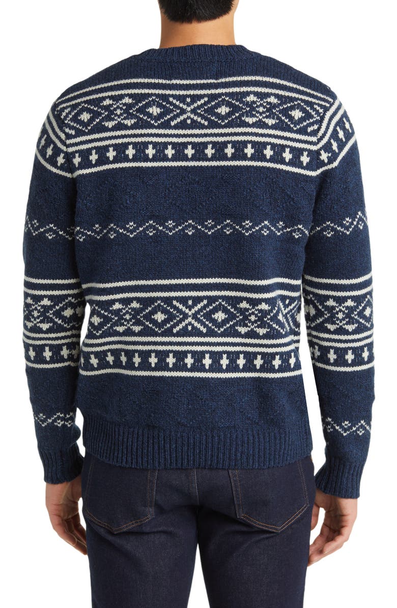 Schott NYC Norwegian Motif Wool Blend Sweater, Alternate, color, 