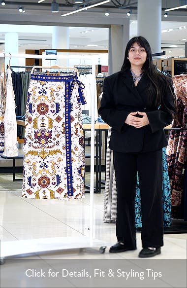 Vince Camuto Print Wrap Midi Skirt (Women) | Nordstromrack