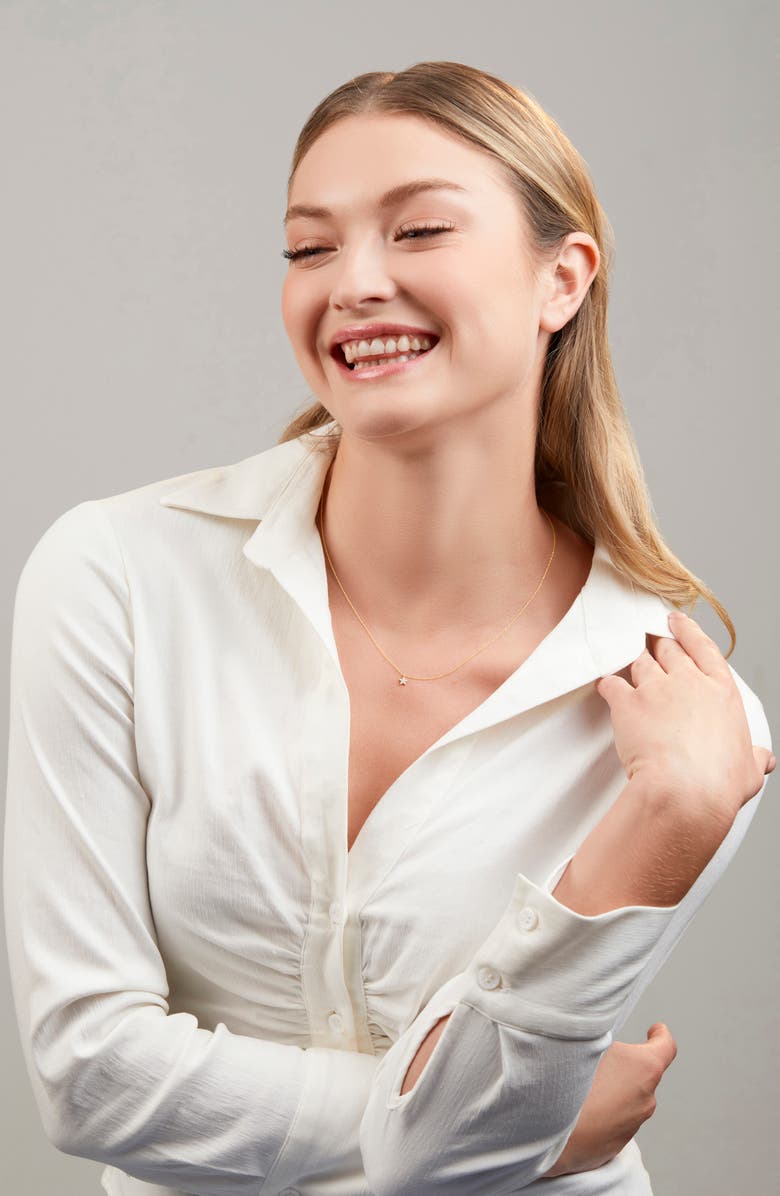 Bony Levy Simple Obsession Petite Diamond Star Necklace, Alternate, color, 