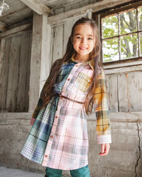 Shirt Dress with Belt (Little Kid & Big Kid)