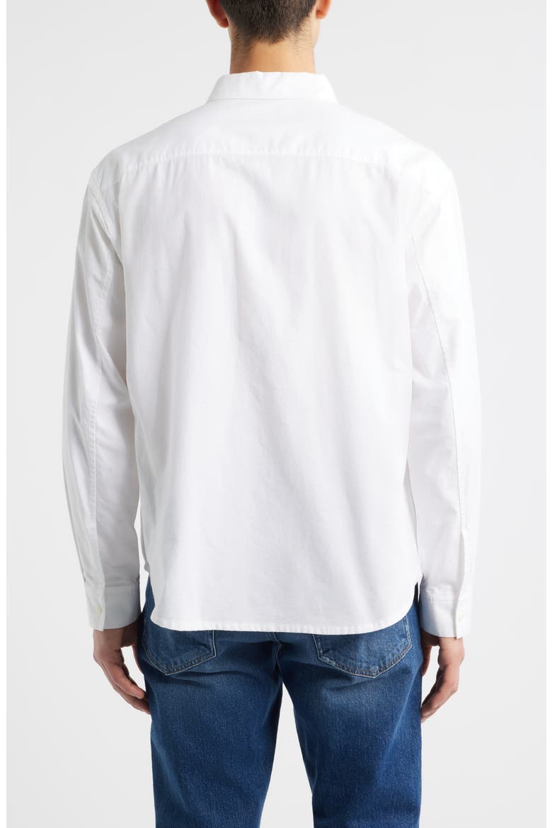 Cotton Oxford Button-Down Shirt, Alternate, color, WHITE