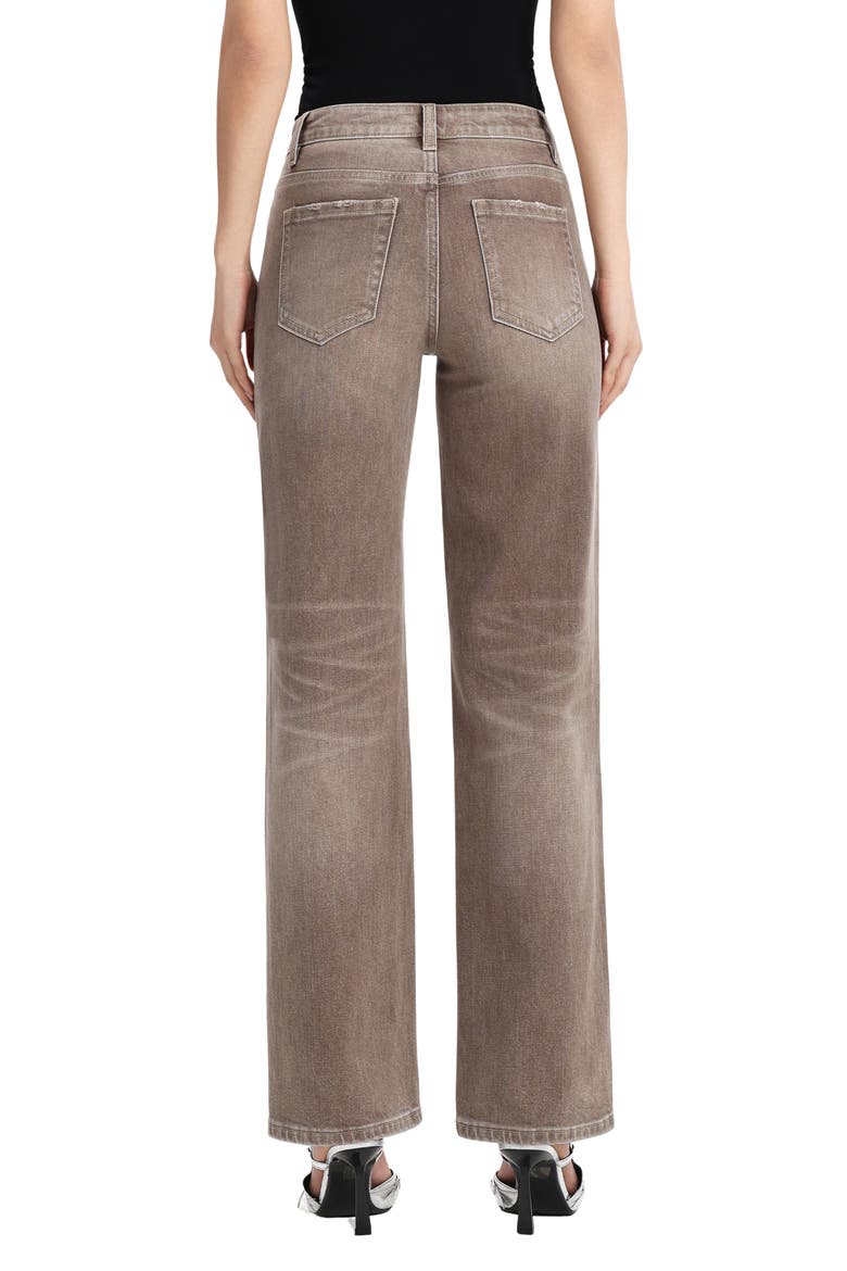 Mid Rise Straight Leg Jeans, Alternate, color, COFFEE