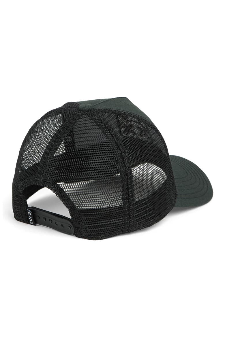 Shimuchan Logo Embroidered Mesh Trucker Hat, Alternate, color, BLACK