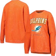 G-III 4HER BY CARL BANKS Women's G-III 4Her by Carl Banks Orange Miami Dolphins Comfy Cord Pullover Sweatshirt