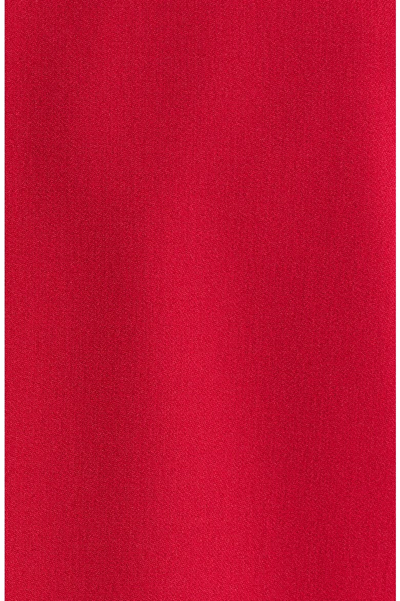 Cardigan-Style Stretch Crepe Blazer, Alternate, color, FIRE RED