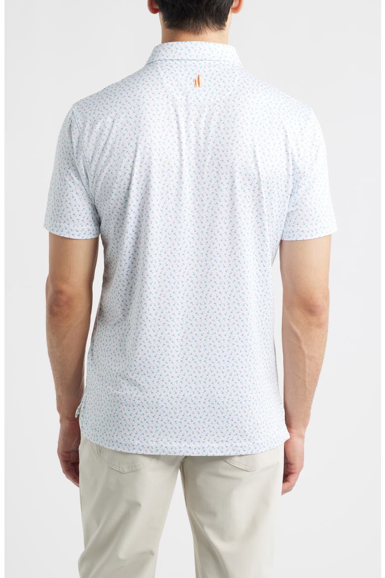 Tini Dancer Martini Print Featherweight Performance Polo, Alternate, color, WHITE