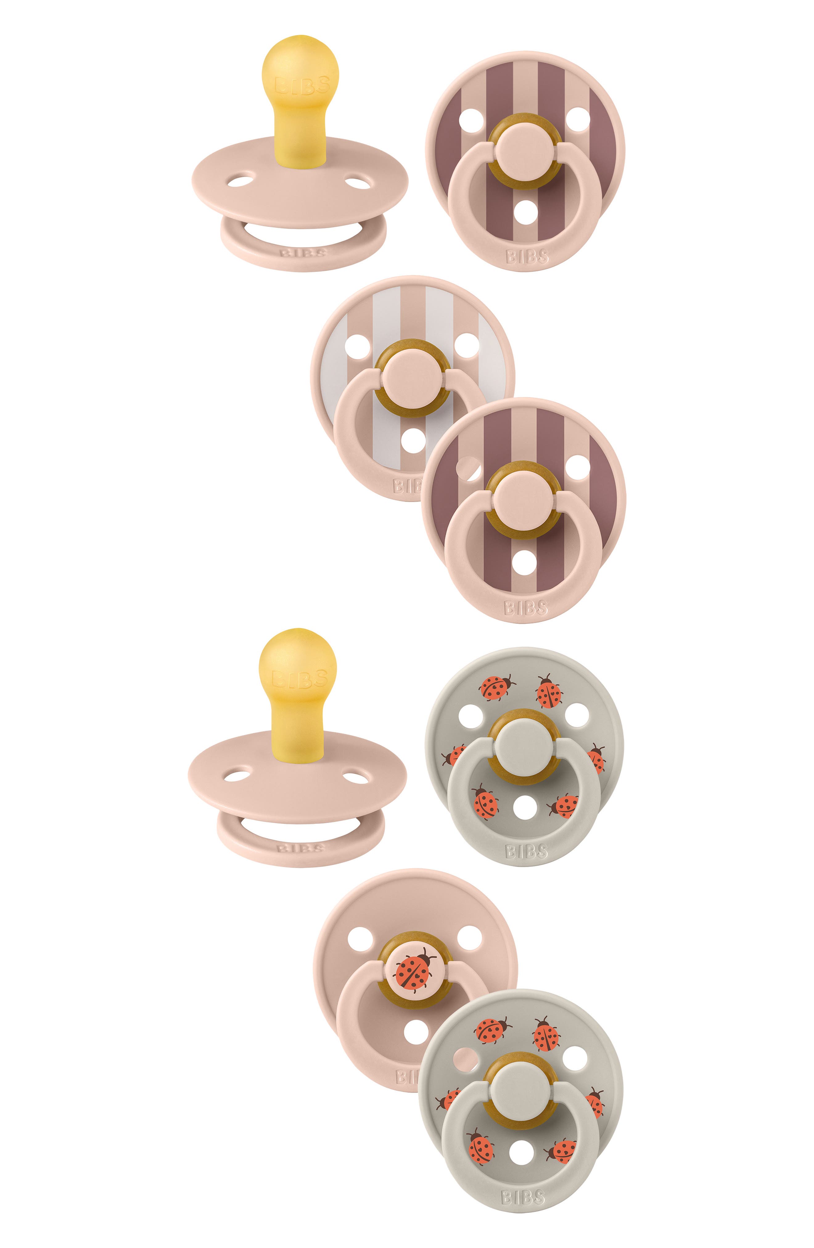 BIBS Studio Color 2-Pack Pacifier Set in Blush Mix 