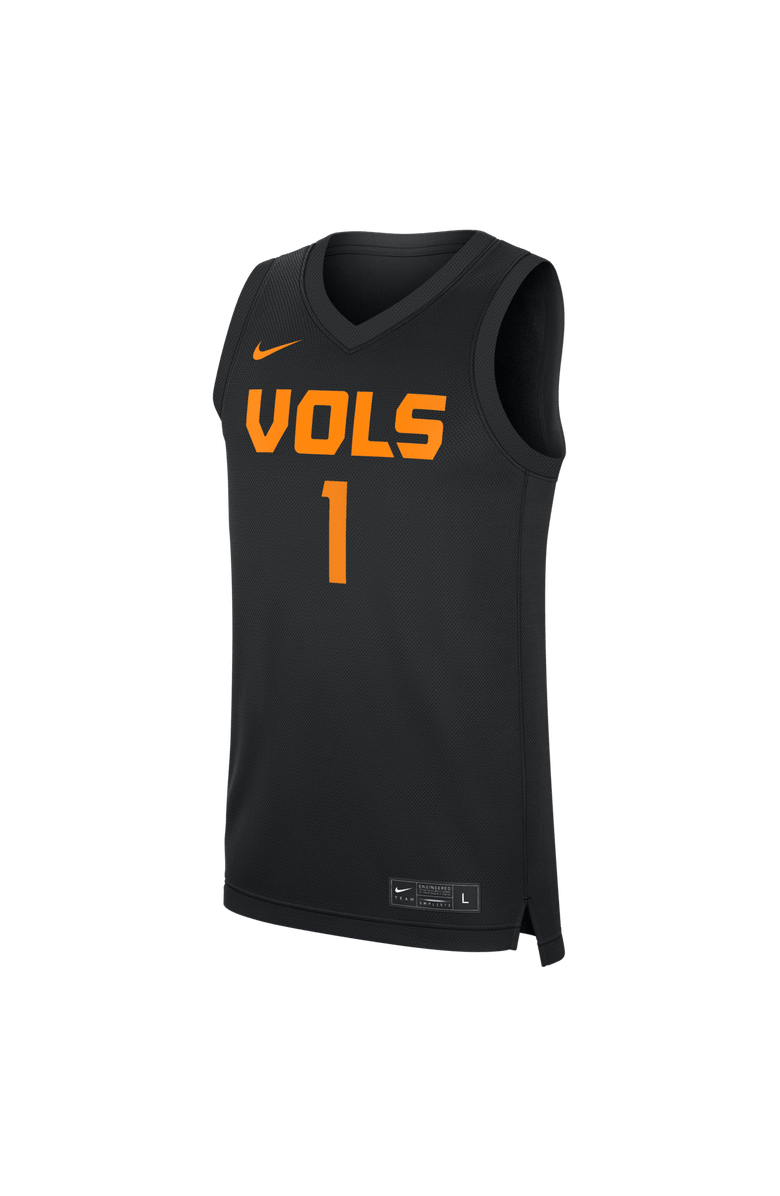 Nike Men's Nike #1 Black Tennessee Volunteers  Replica Basketball Jersey, Alternate, color, Black