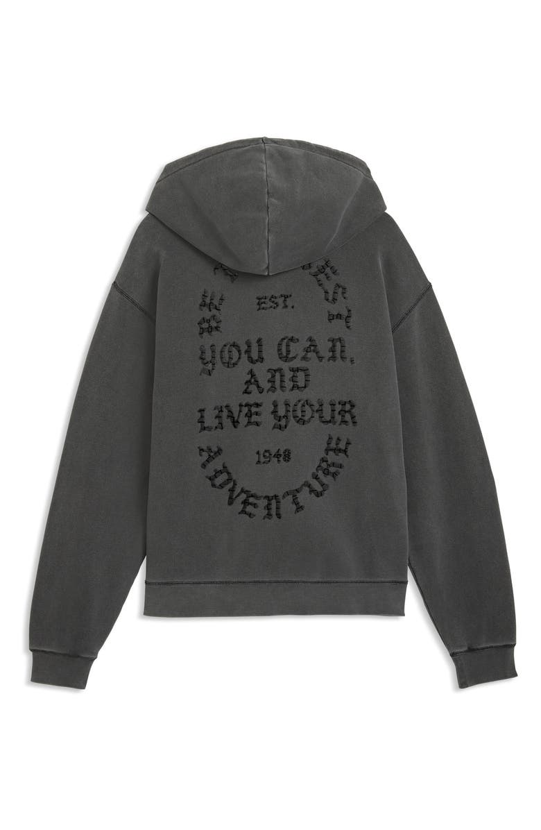 PUMA Now Court Graphic Zip Hoodie, Alternate, color, Flat Dark Gray