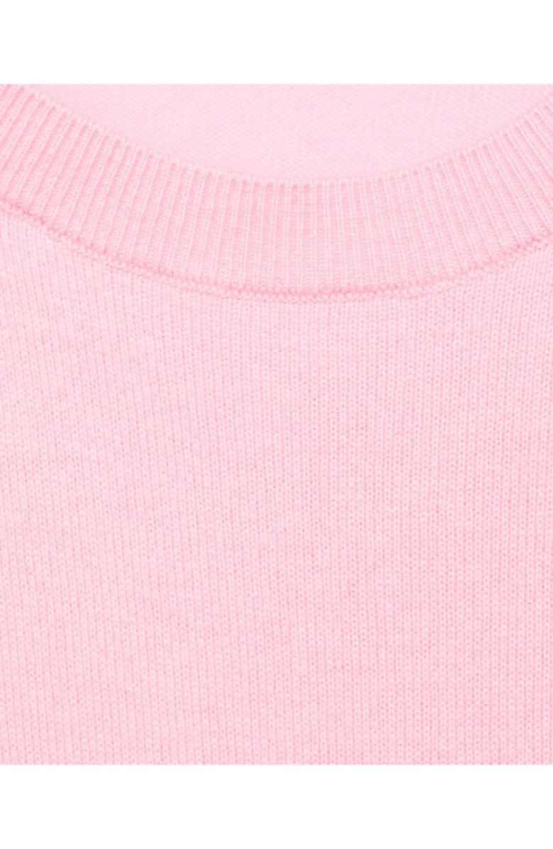 MANGO Selection Short Sleeve Wool & Cashmere Sweater, Alternate, color, Pink