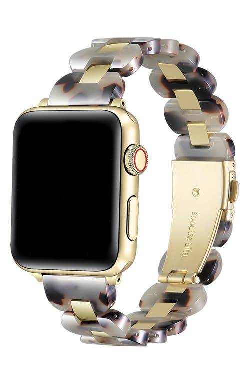 Posh Tech Aria Resin & Stainless Steel Apple Watch® Watchband In Gold