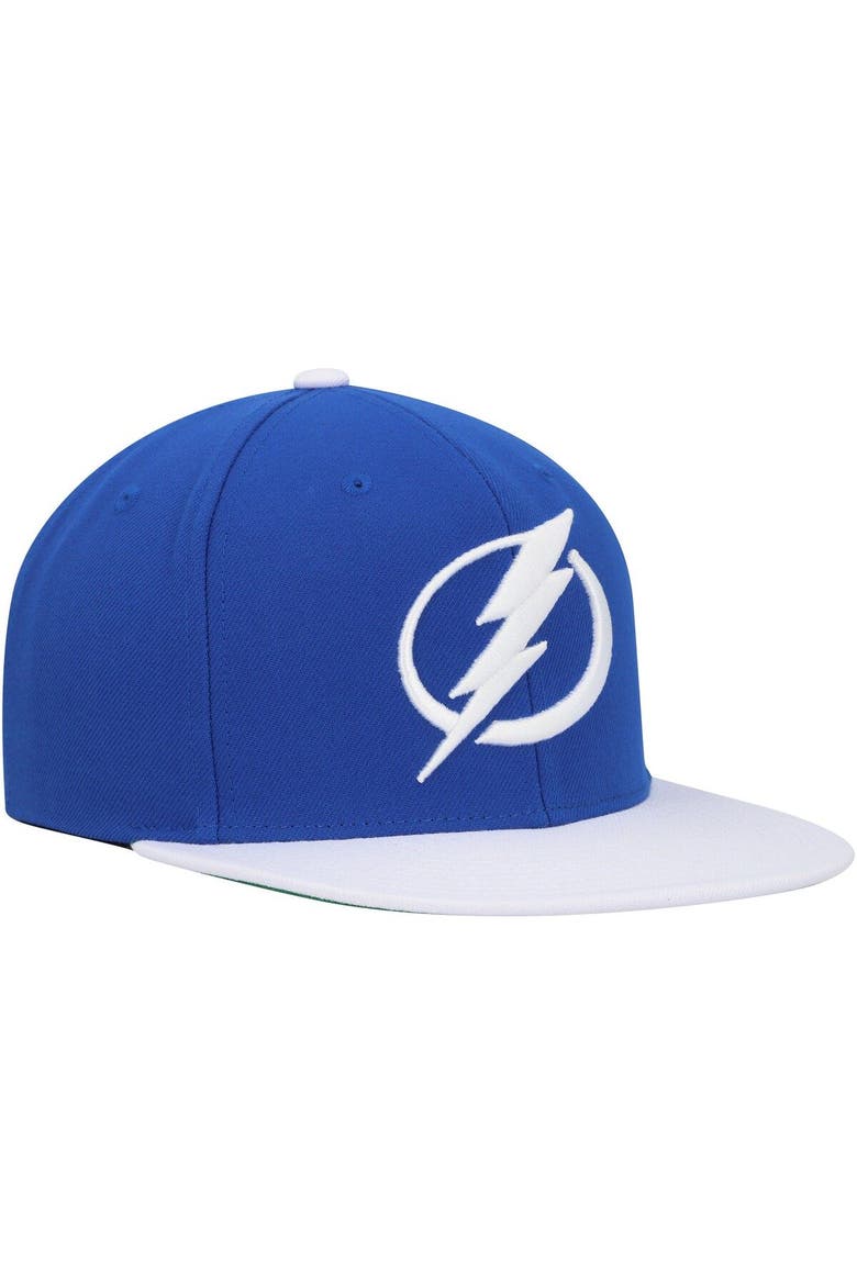 Men's Mitchell & Ness Blue Tampa Bay Lightning Core Team Ground 2.0 Snapback Hat, Alternate, color, Blue