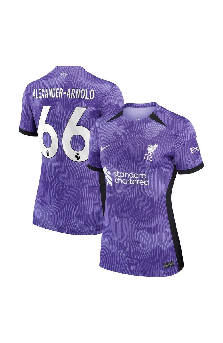 Nike Women's Nike Trent Alexander-Arnold Purple Liverpool 2023/24 Third Stadium Replica Player Jersey, Main, color, 