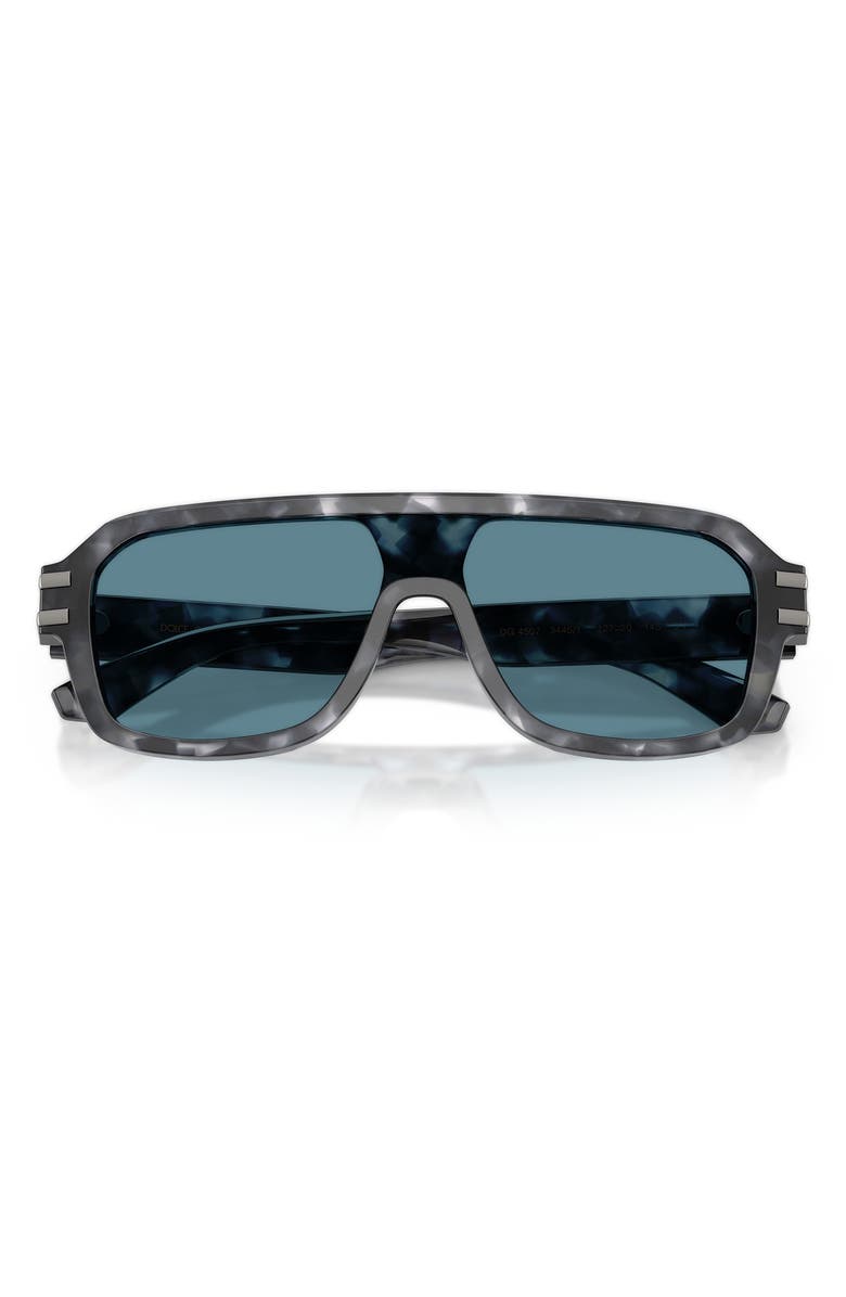 Dolce&Gabbana 127mm Pilot Sunglasses, Alternate, color, Grey Havana / Grey