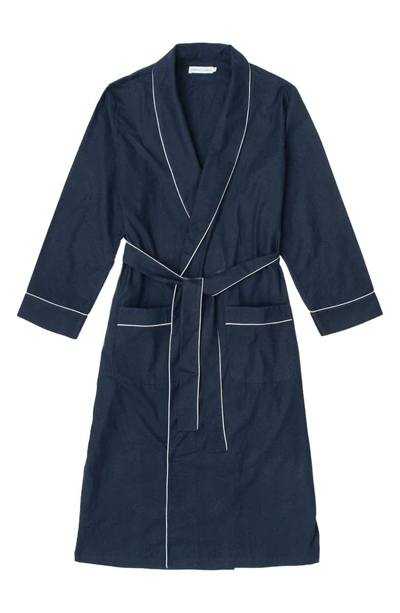 Desmond & Dempsey Brushed Cotton Robe, Alternate, color, 