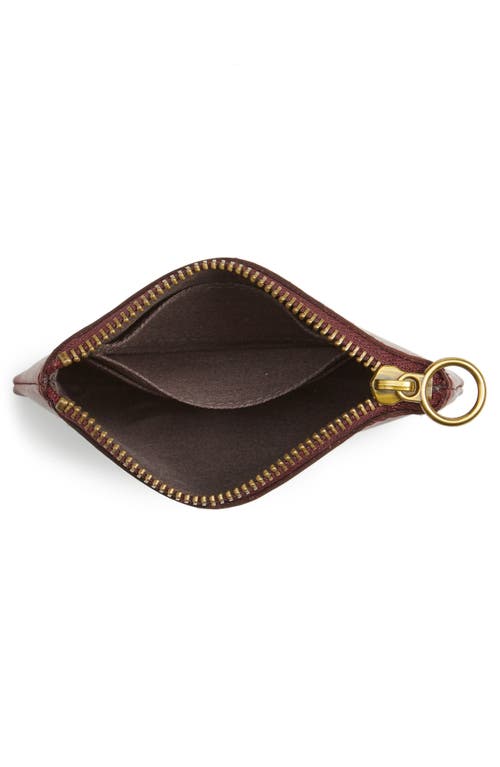 Madewell The Leather Pouch Wallet In Burgundy