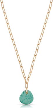 Ettika Long Stone Pendant Necklace