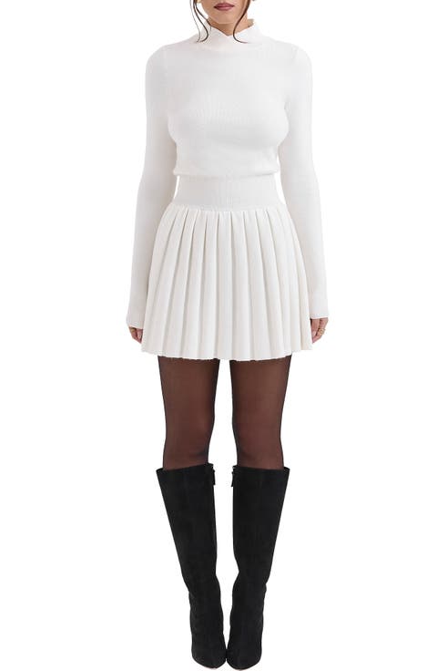 Willow Mock Neck Long Sleeve Mini Sweater Dress