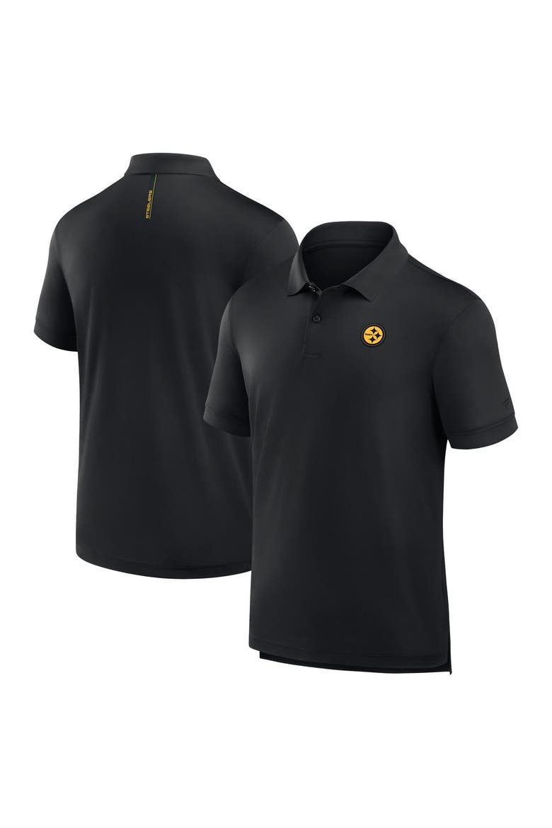 Men's Fanatics Black Pittsburgh Steelers Front Office Move Mono Polo, Main, color, Black
