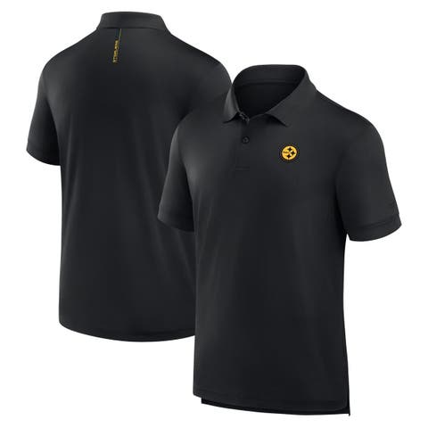Men's Fanatics Black Pittsburgh Steelers Front Office Move Mono Polo