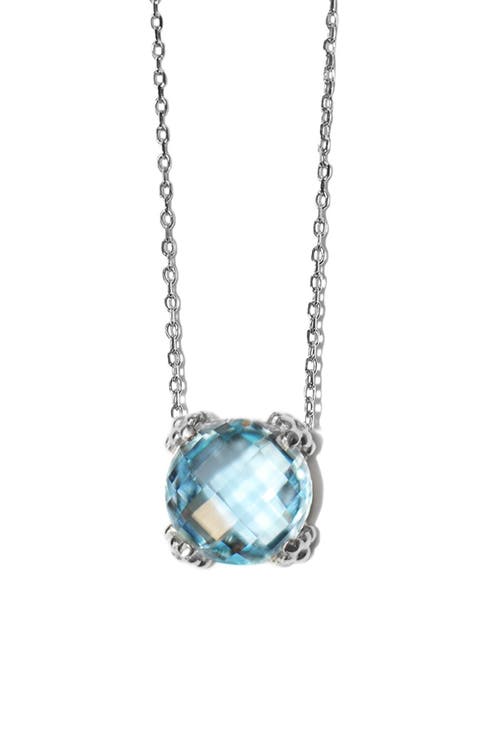 Dew Drop Cluster Topaz Pendant Necklace