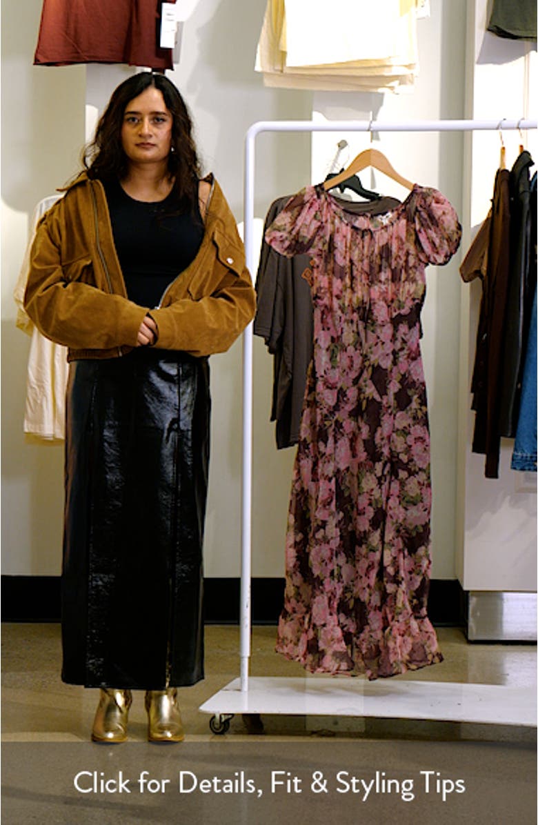 Adeline Floral Midi Dress, sales video thumbnail