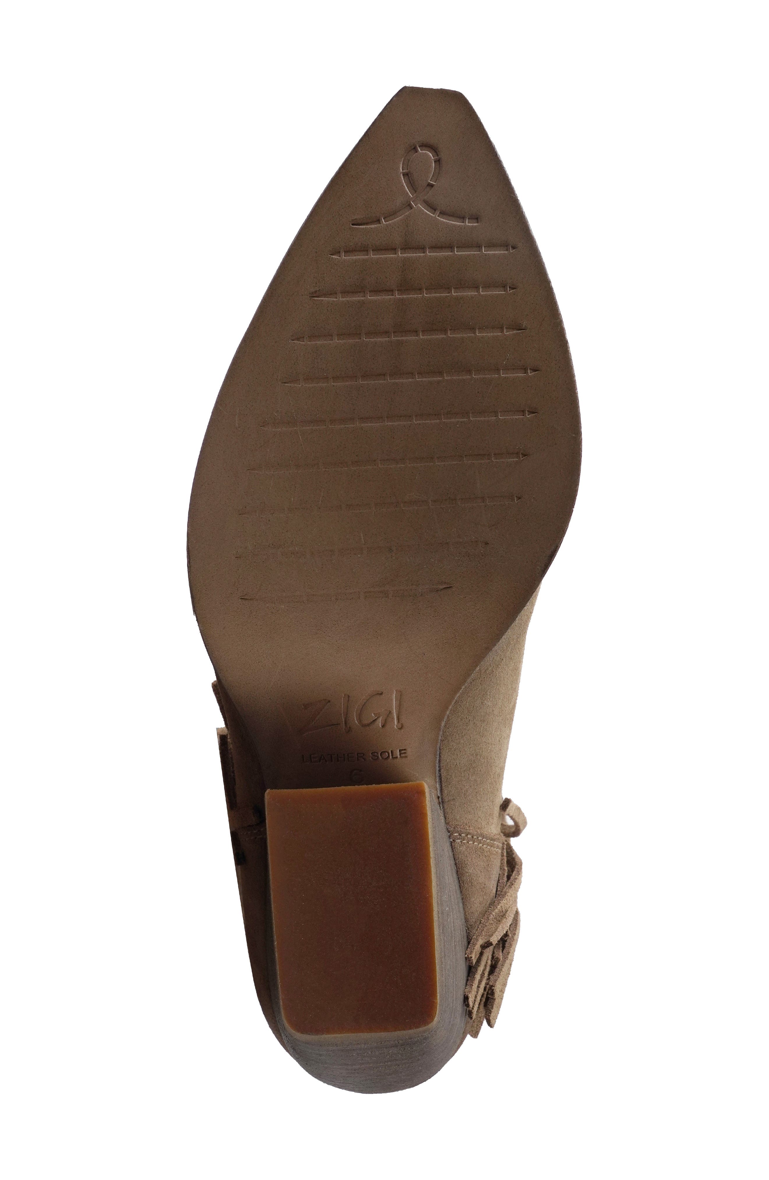 ZIGI Jacquie Pointed Toe Western Boot, Alternate, color, Taupe Suede