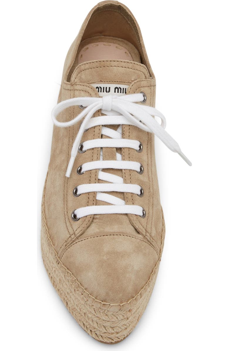 Miu Miu Espadrille Platform Sneaker, Alternate, color,