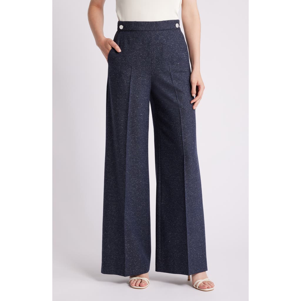 Shop Hugo Boss Boss Tupita Wide Leg Wool Blend Sailor Pants