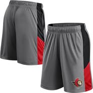 FANATICS Men's Fanatics Gray Ottawa Senators Primary Logo Shorts