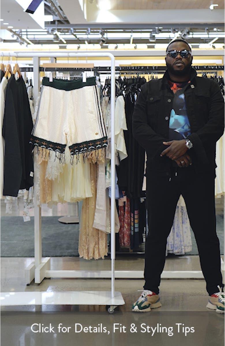 Tasseled Cotton Blend Knit Shorts, sales video thumbnail