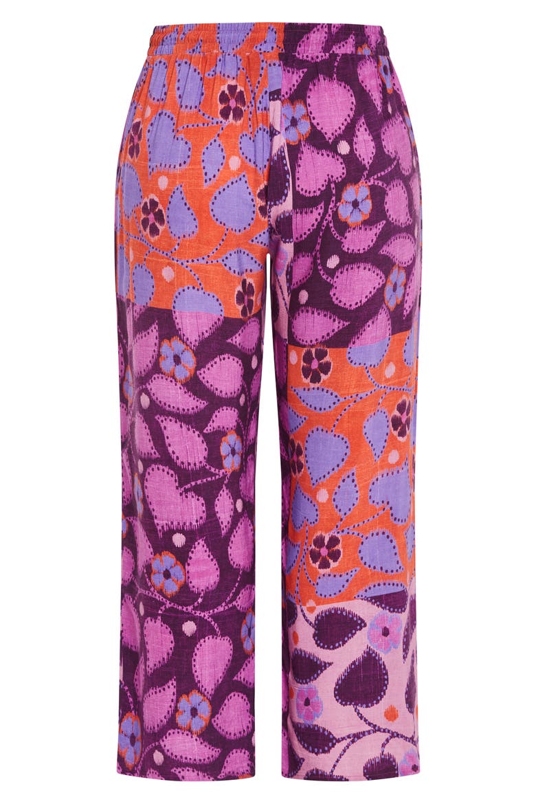 Lorie Print Wide Leg Pants, Alternate, color, ABSTRACT