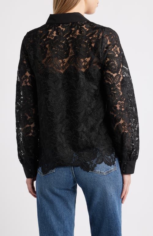 Caslonr Caslon(r) Lace Shirt In Black
