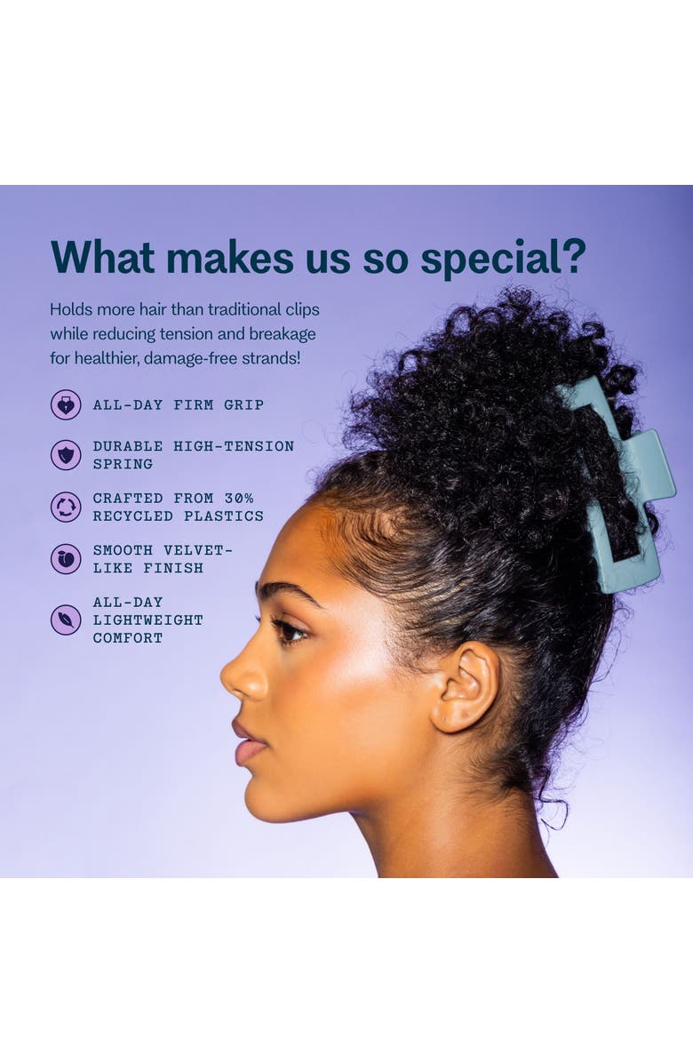 Gimme Beauty Rectangle Claw Clip, Alternate, color, Blue