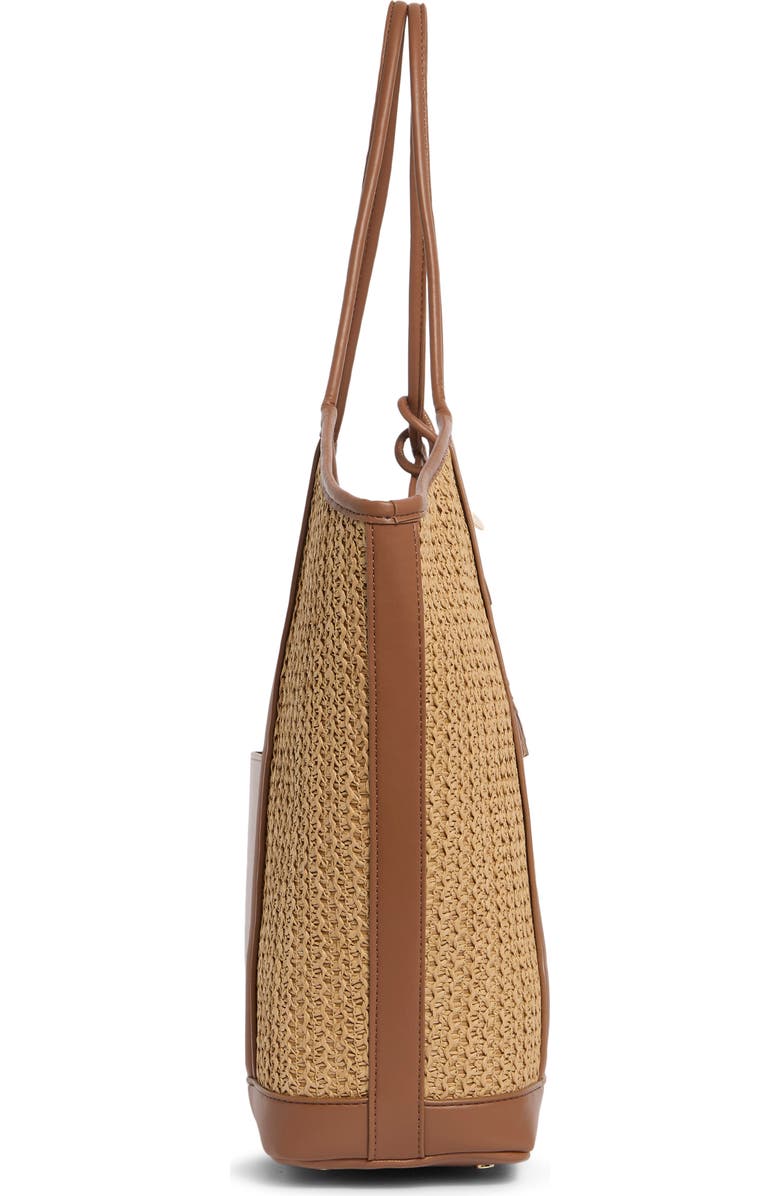 Steve Madden Belliot Tote, Alternate, color, Natural Raffia /Natural Pebble