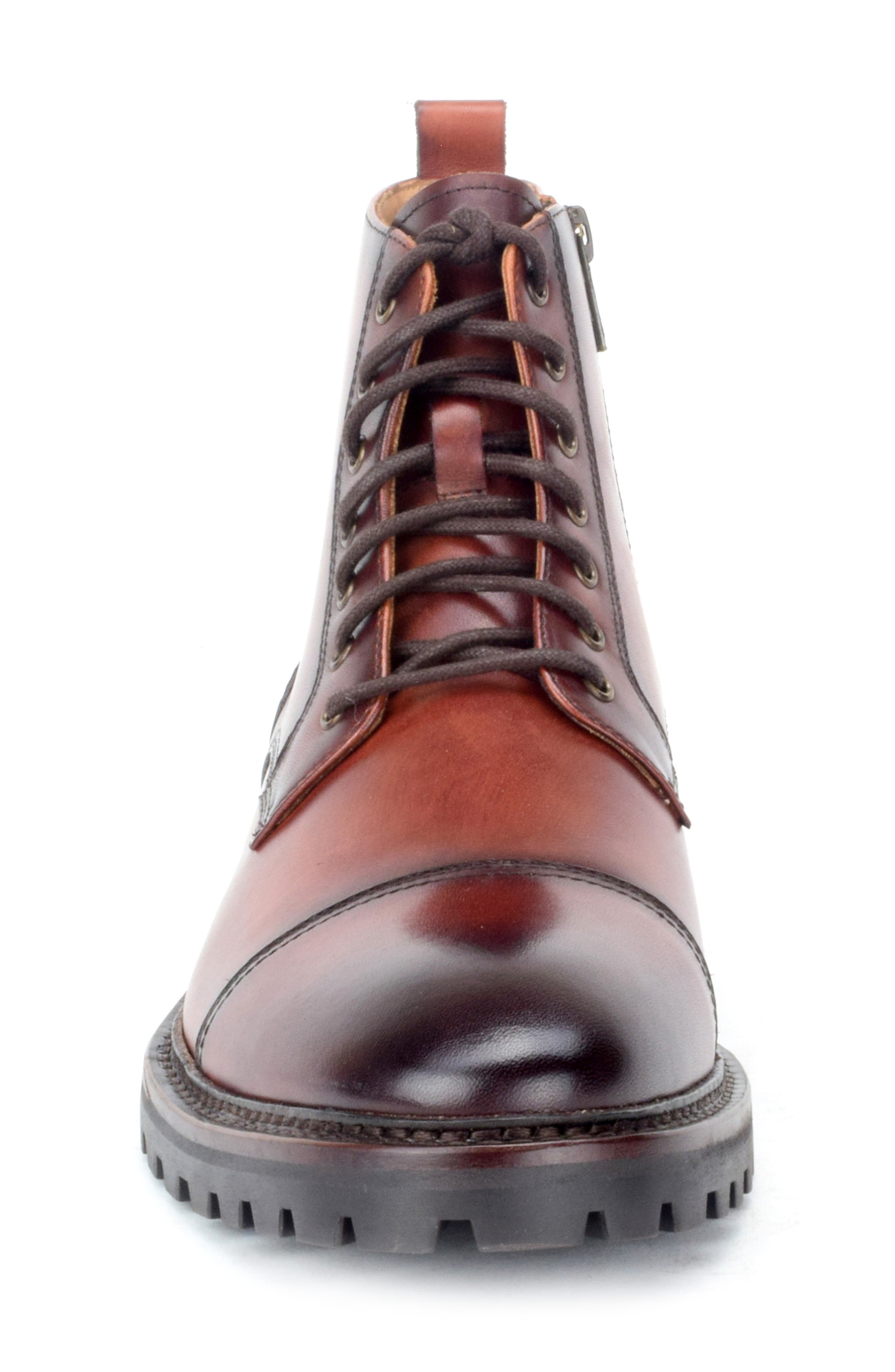 Tinley Cap Toe Boot, Alternate, color, CHESTNUT