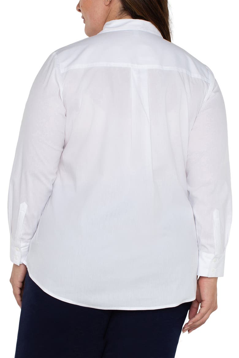 Classic Fit Stretch Poplin Button-Up Shirt, Alternate, color, WHITE