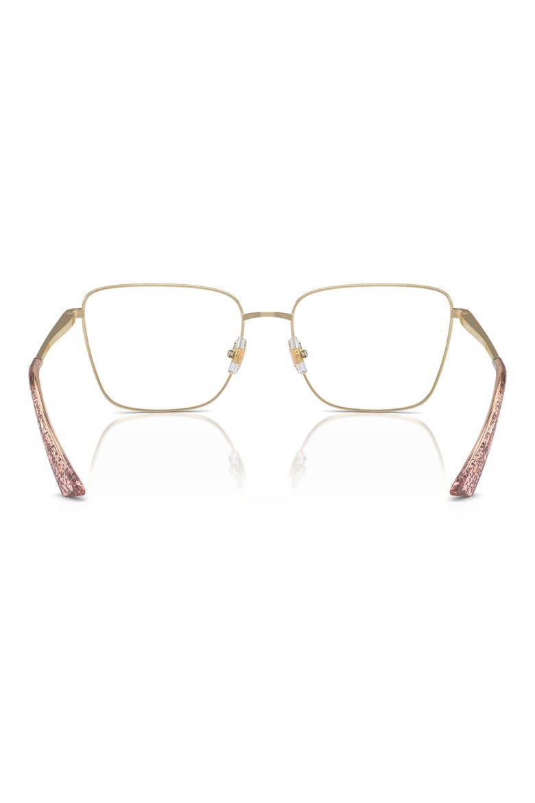 55mm Pillow Optical Glasses, Alternate, color, PALE GOLD / DEMO LENS
