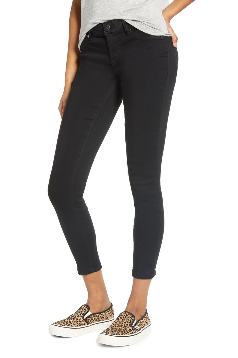 Ab-Solve Skinny Jeans, Main, color, BLACK