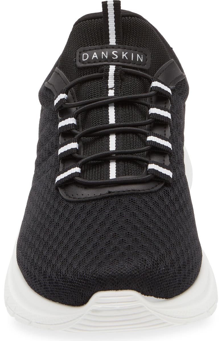 Danskin Lace-Up Knit Sneaker, Alternate, color,