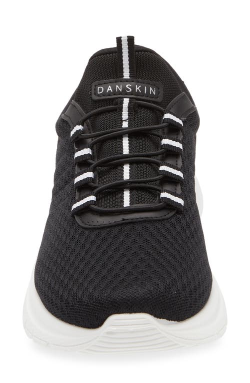 Danskin Women's Stamina Slip On Sneakers In Black/white